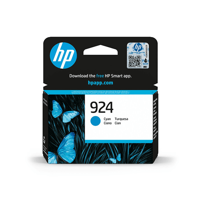 HP 924 4K0U3NE, Cyan Ink Cartridge