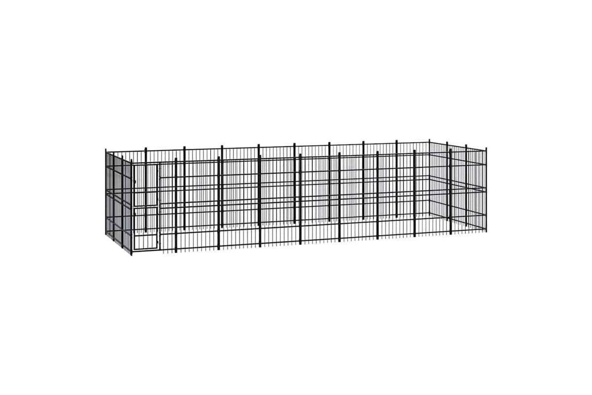 Vidaxl 3097980 Outdoor Dog Kennel Steel 24.88 M2