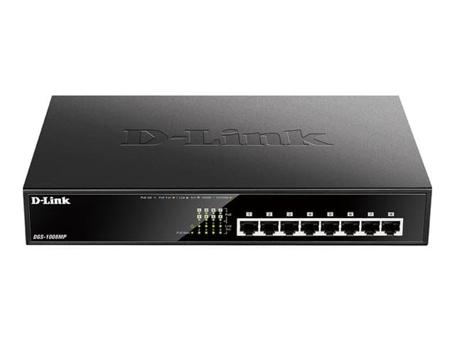 D-LINK - DGS 1008MP - switch - 8 ports - unmanaged - rack-mountable