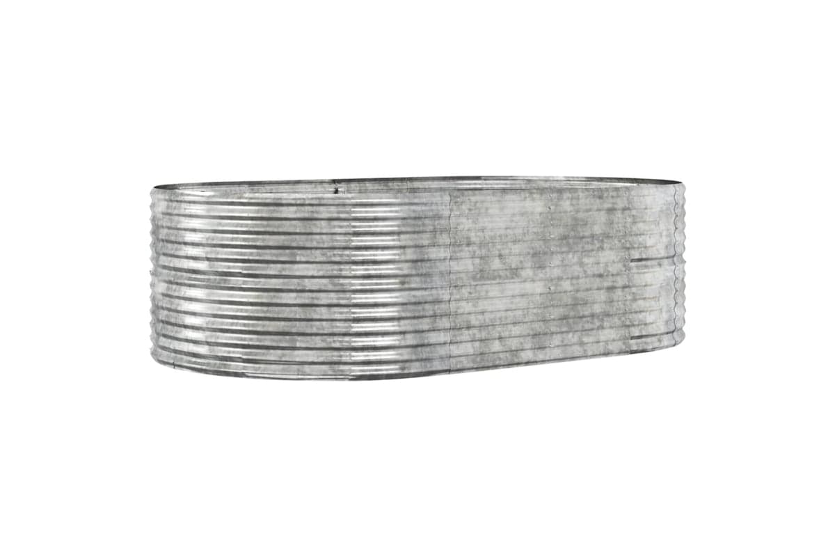vidaXL 319097 Garden Raised Bed Silver 212x140x68cm Powder-coated Steel