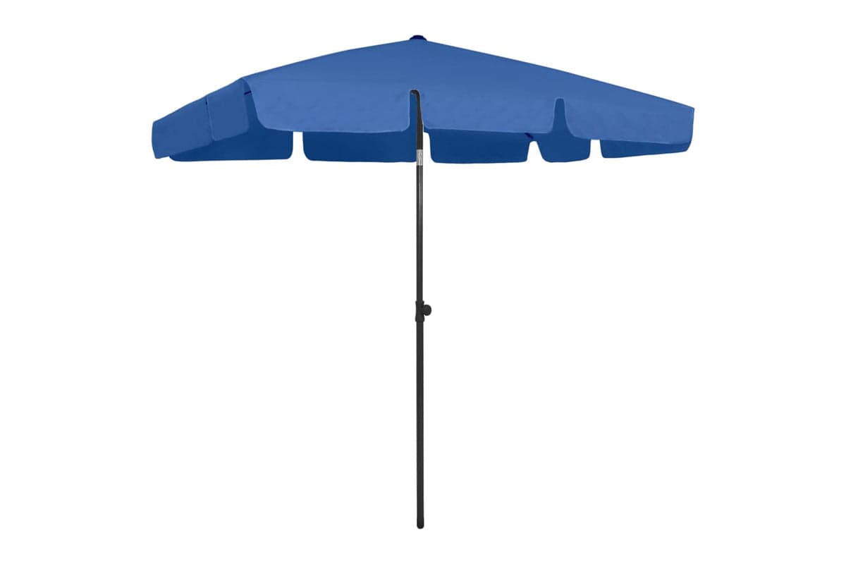vidaXL 314734 Beach Umbrella Azure Blue 200x125cm