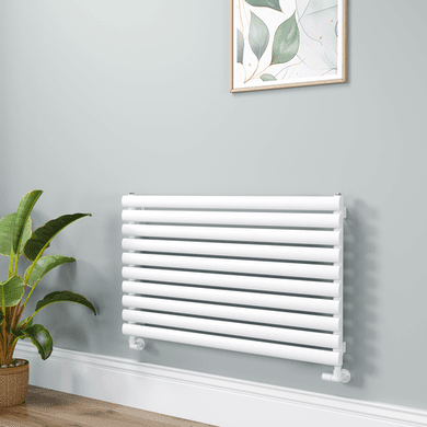 Sorrento Linea White Oval Designer Radiator