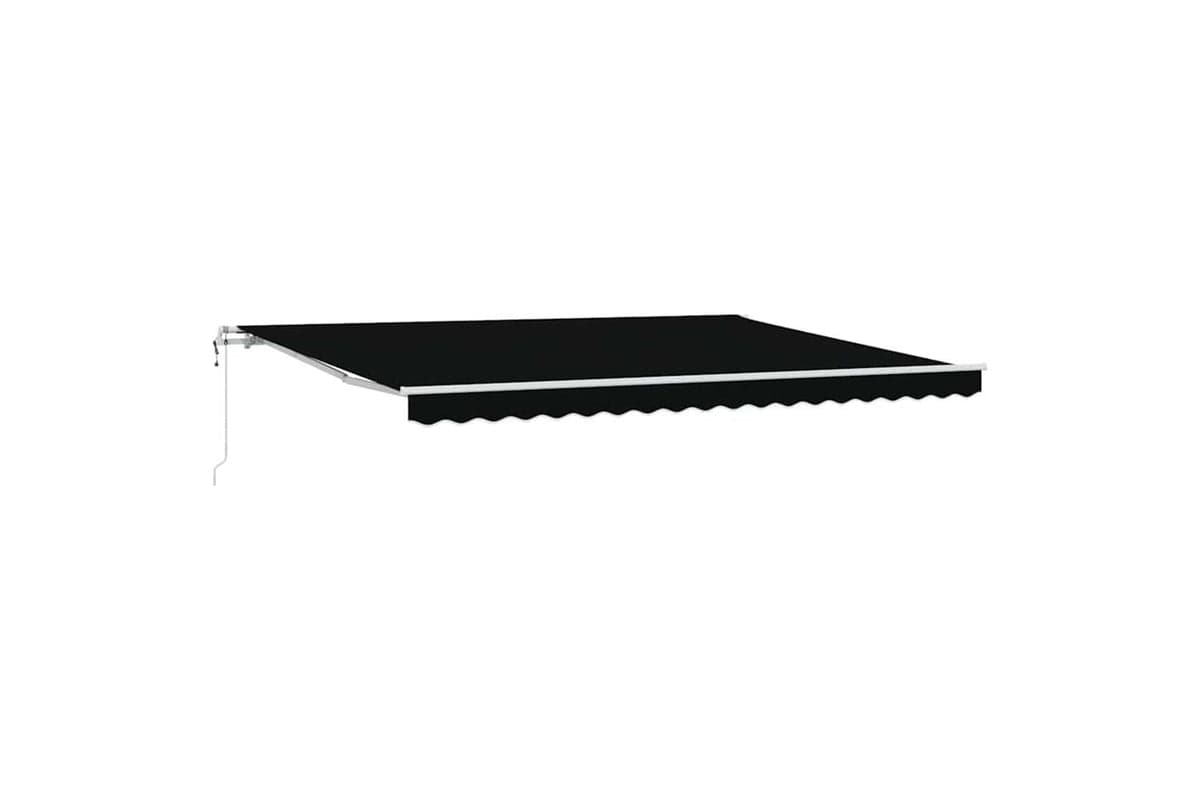 Vidaxl Retractable Awning Black 450 X 300 Cm Fabric