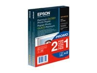 EPSON - Premium Glossy Photo Paper BOGOF - photo paper - glossy - 40 sheet(s) - 100 x 150 mm - 255 g/m² (pack of 2)