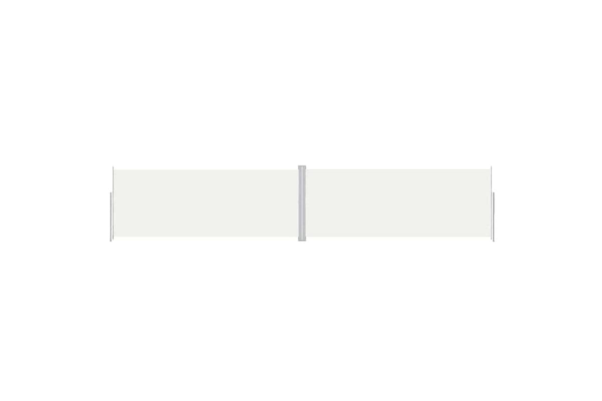 vidaXL 318043 Retractable Side Awning Cream 200x1000cm