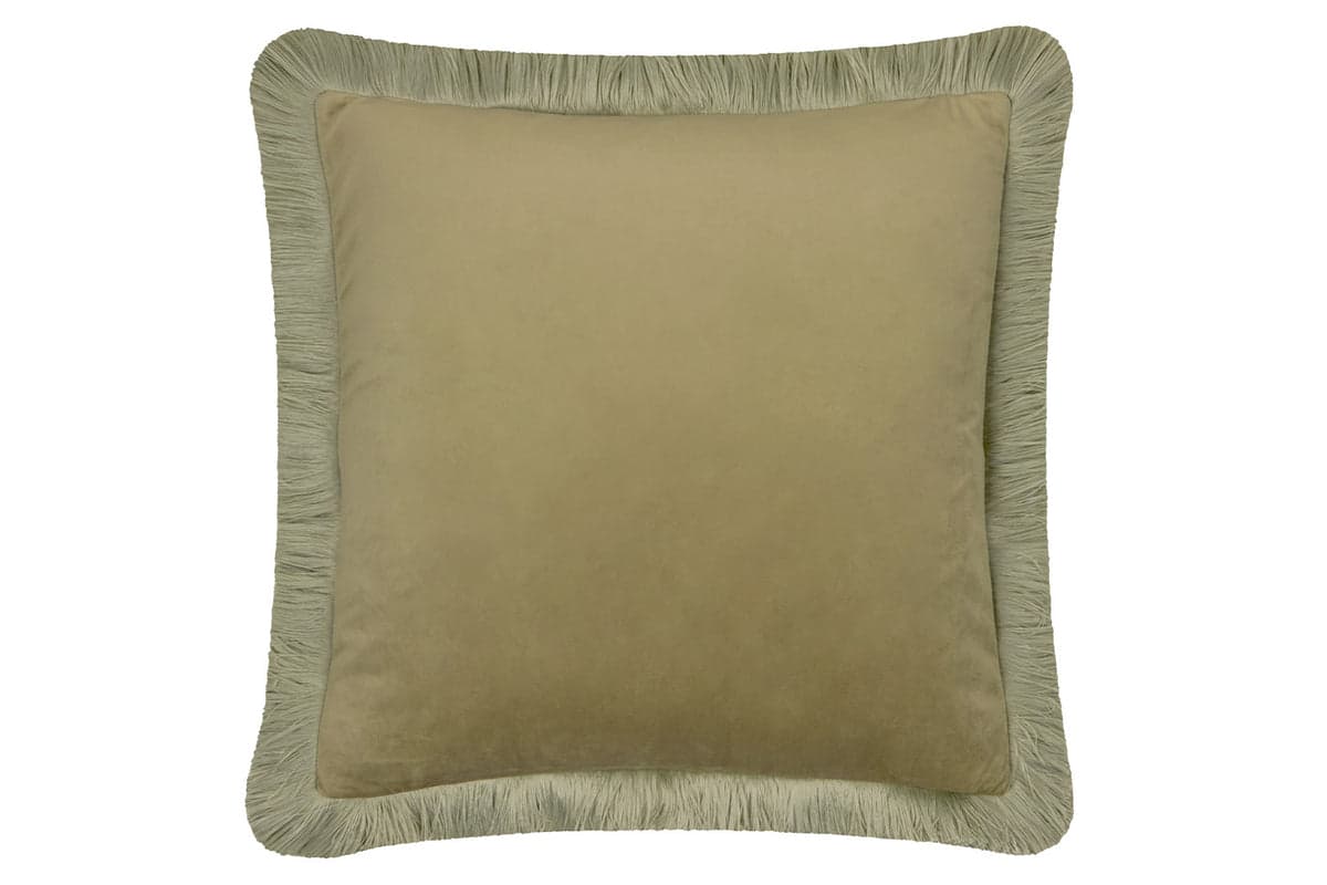 Halo Fringe Cushion | Sage/Green | 50 x 50 cm