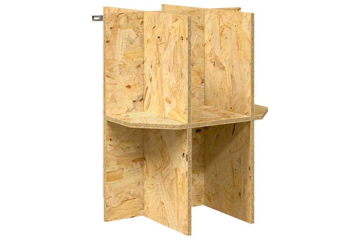 Vidaxl Terrarium Base With Shelf Brown 40 X 40 X 50 Cm Osb