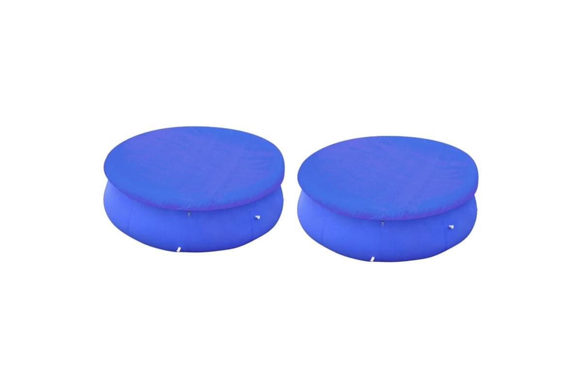 vidaXL 3082798 Pool Covers 2 Pcs For 300cm Round Above-ground Pools