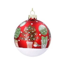Topiary Glass Ball Tree Decoration 8cm