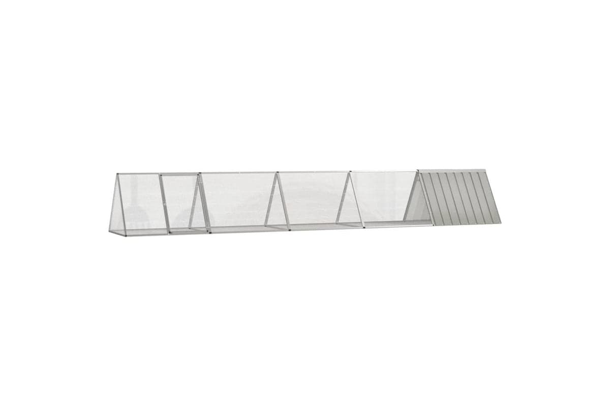 Vidaxl Rabbit Cage Grey 5045x805x71 Cm Galvanised Steel