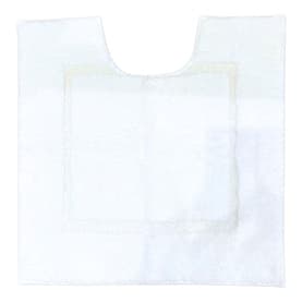 Leige Deep Pile Pedestal Mat White