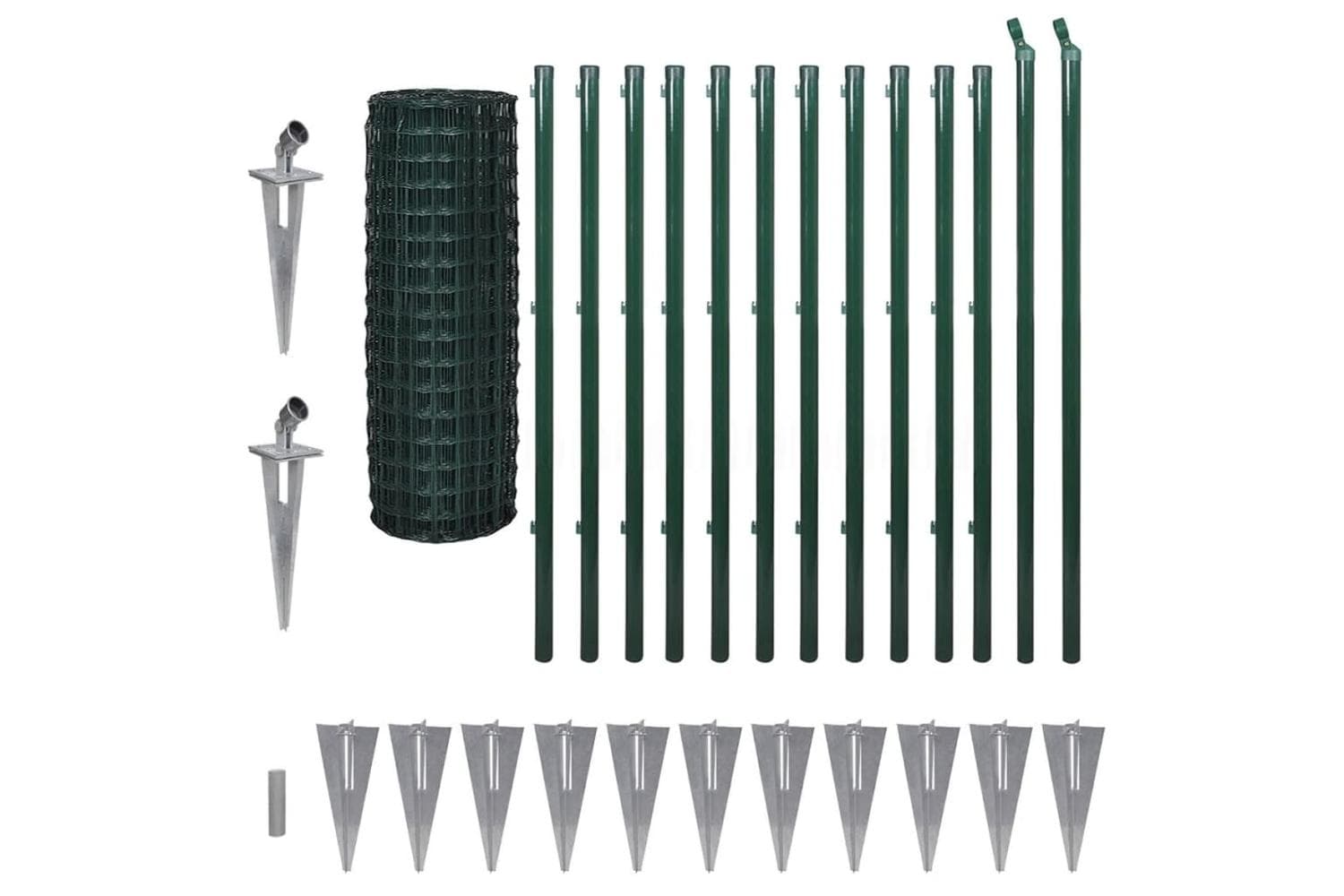 Vidaxl 142389 Euro Fence Steel 25x1.2 M Green