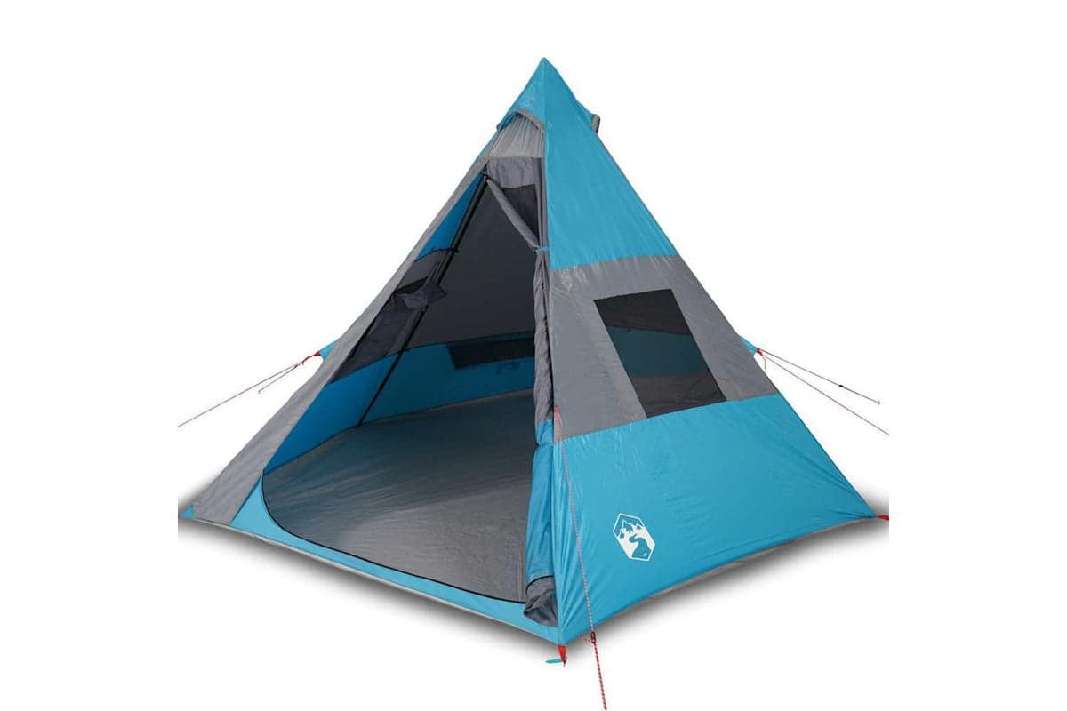 Vidaxl Camping Tent Tipi 7-person Blue Waterproof