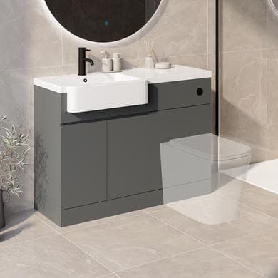 Bali 1100mm Toilet and Sink Unit Left Hand Unit & Basin Only