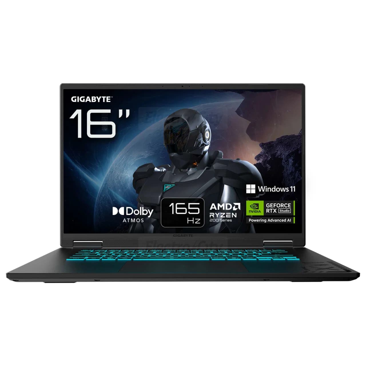 Gigabyte Gaming A16 16 Inch 165Hz Gaming Laptop | AMD Ryzen 7, 16GB RAM, 512GB SSD, NVIDIA RTX 5050 | Black