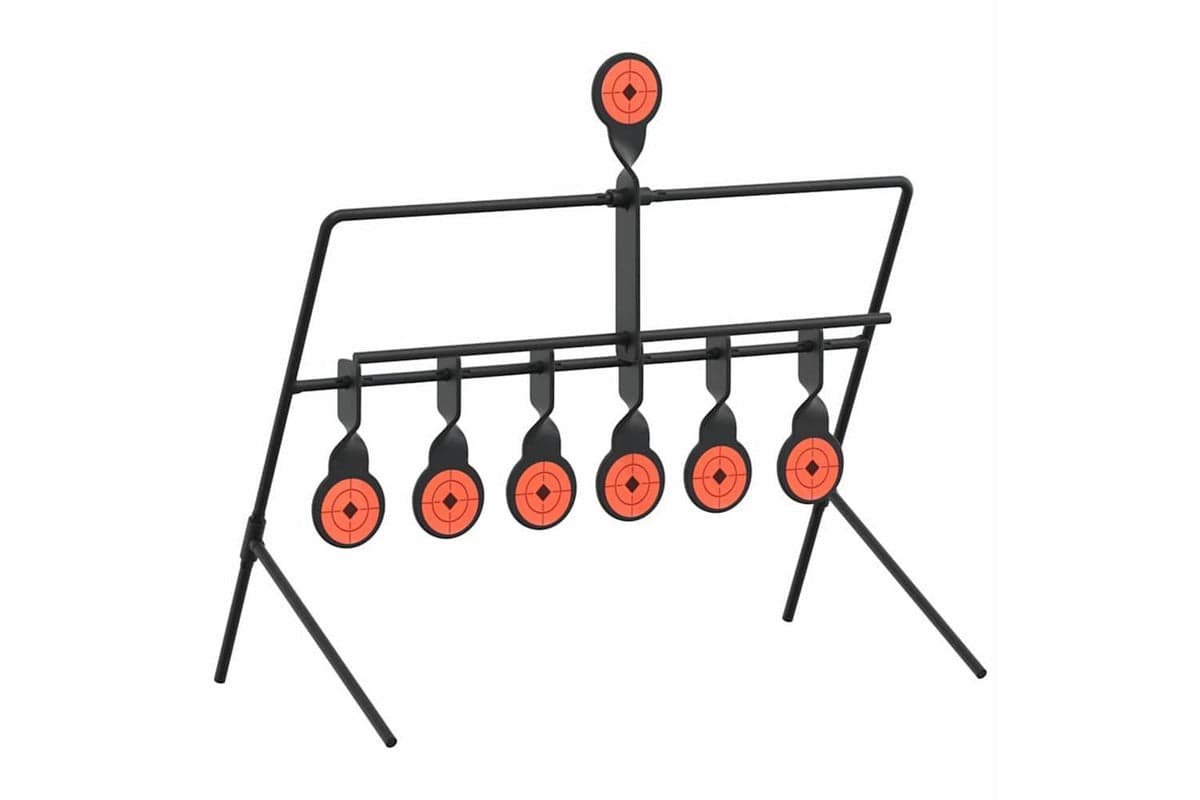 Vidaxl Resetting Target Black 38 X 20 X 33.5 Cm Steel