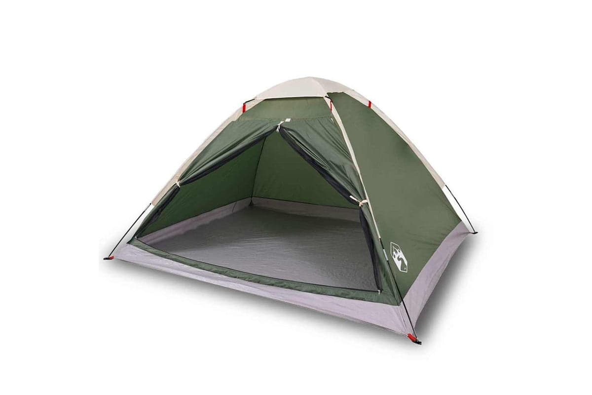 Vidaxl Camping Tent Dome 4-person Green Waterproof