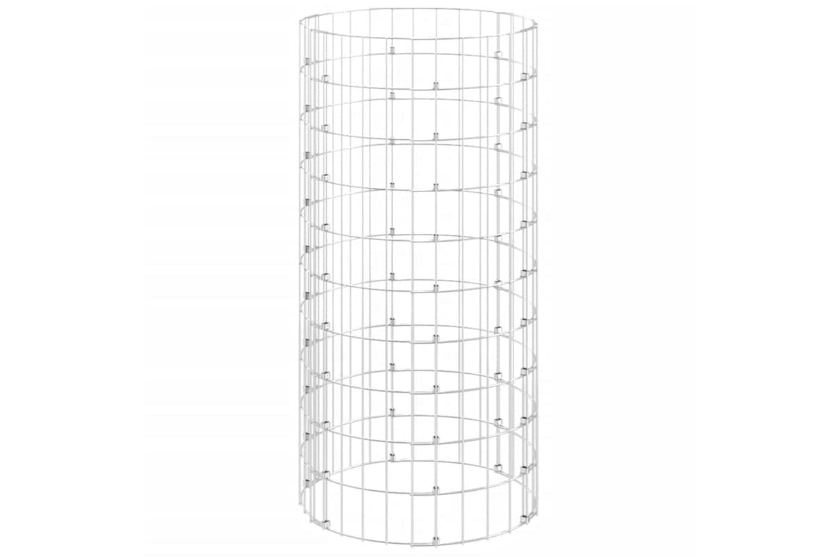 Vidaxl 3115942 Garden Composter Ø50x100 Cm Galvanised Steel
