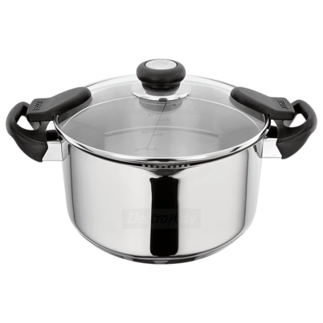Judge Vista 24cm 4 Litre Draining Pot with Glass Lid