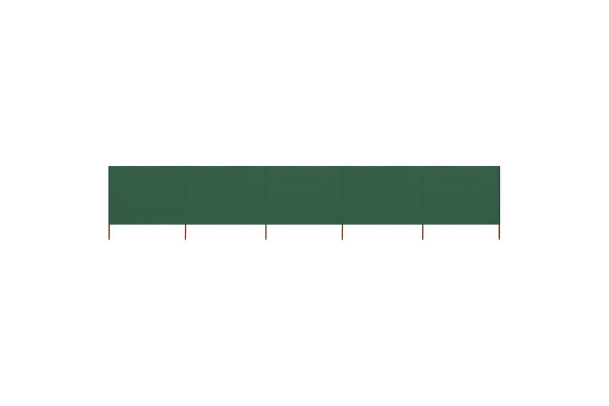 vidaXL 47167 5-panel Wind Screen Fabric 600x160cm Green