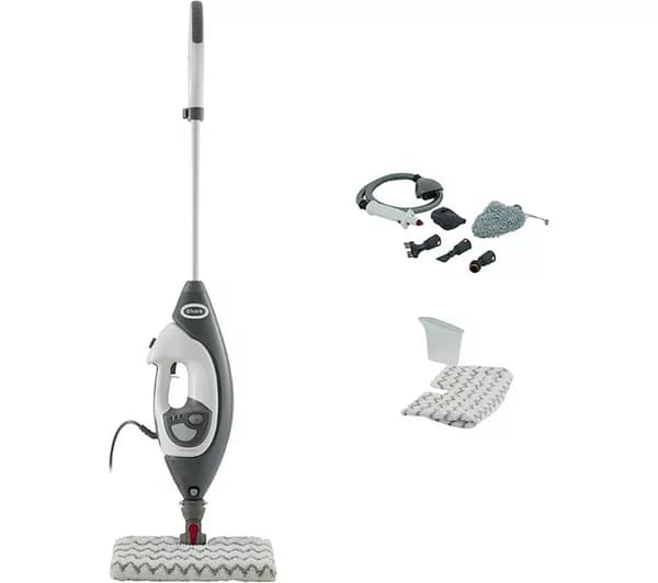 SHARK Floor Mop & Lift-Away S6005UK Steam Mop - Grey & White