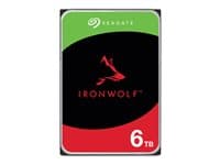 SEAGATE - IronWolf ST6000VN006 - Hard drive - 6 TB - internal - 3.5" - SATA 6Gb/s - buffer: 256 MB - with 3 years Seagate Rescue Data Recovery