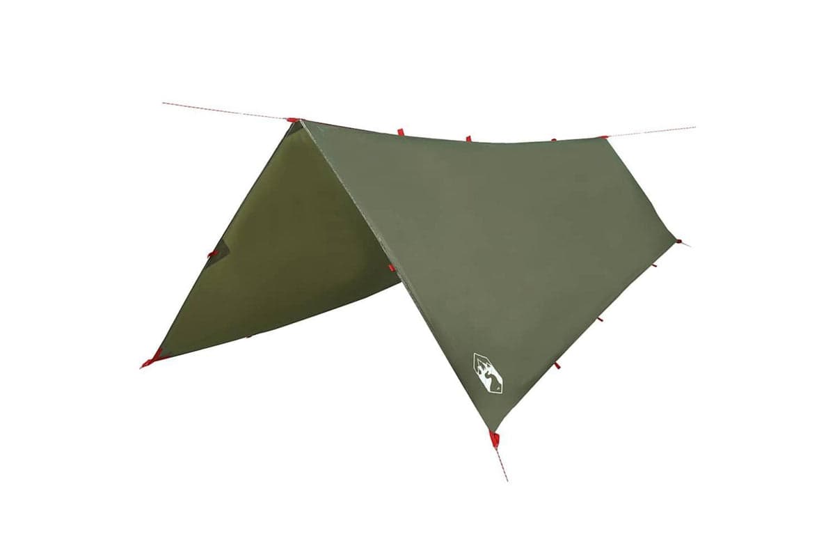 Vidaxl Camping Tarp Olive Green 506x306 Cm Waterproof