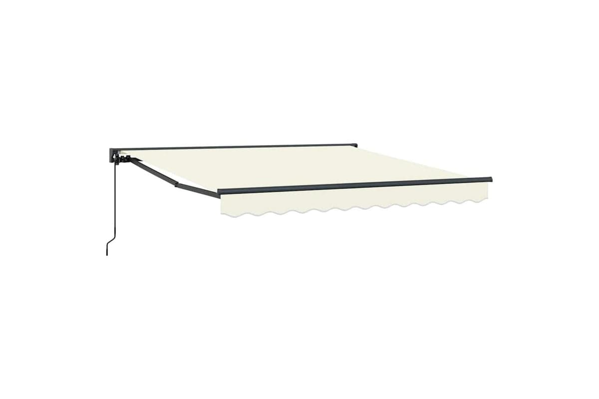 Vidaxl Retractable Awning Manual Cream 300x250 Cm Fabric