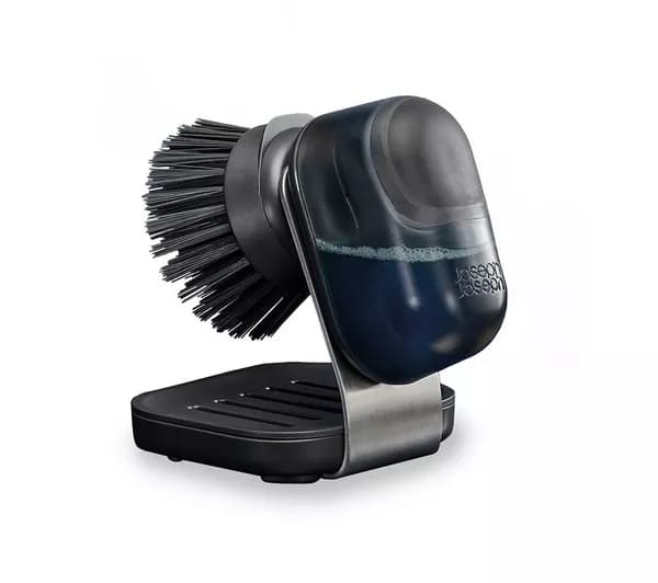 JOSEPH JOSEPH SinkTech Soap-Dispensing Palm Brush - Clear