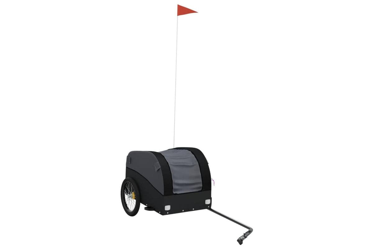 Vidaxl Bike Trailer Black 30 Kg Iron