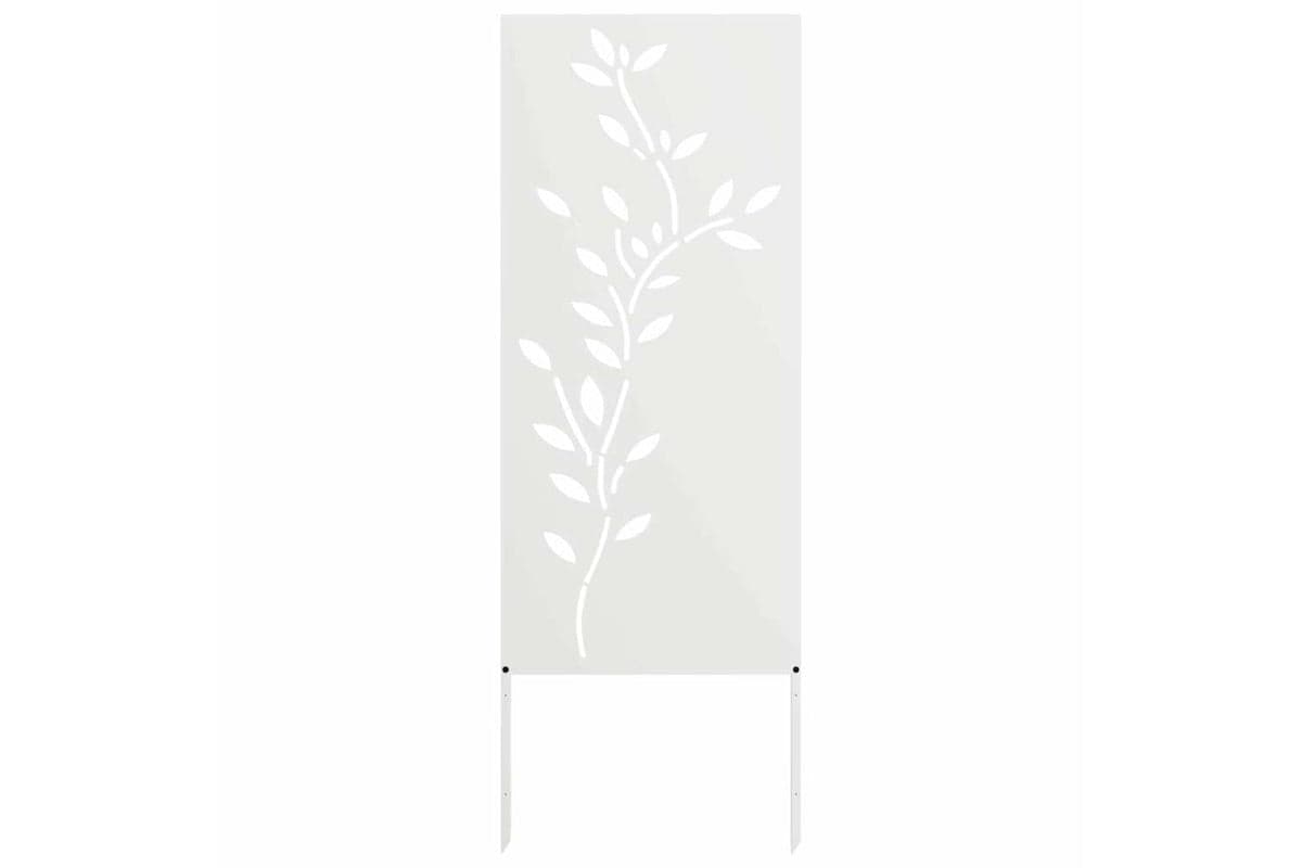 Garden Decorative Panel White 50 X140cm Cold-rolled Steel