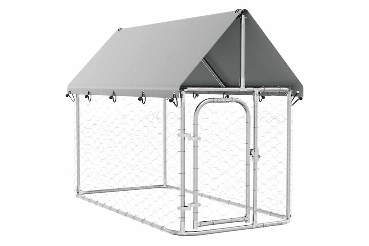 Vidaxl Outdoor Dog Kennel With Roof 200x100x150 Cm