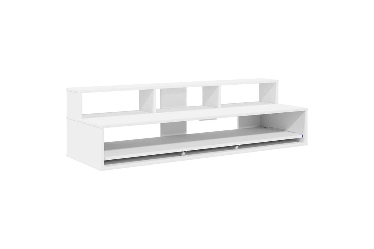 Vidaxl Studio Desk White 110 X 425 X 36 Cm Engineered Wood