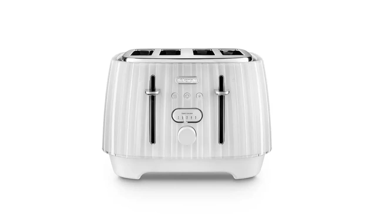 De'Longhi CTD4003.W Ballerina 4 Slice Toaster – White