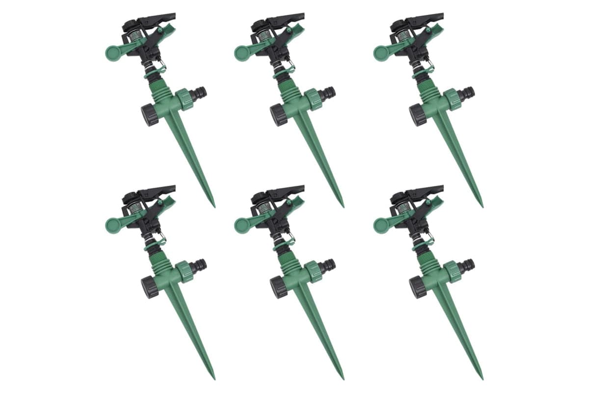 Vidaxl 40847 Impulse Sprinkler Garden Watering 6 Pcs