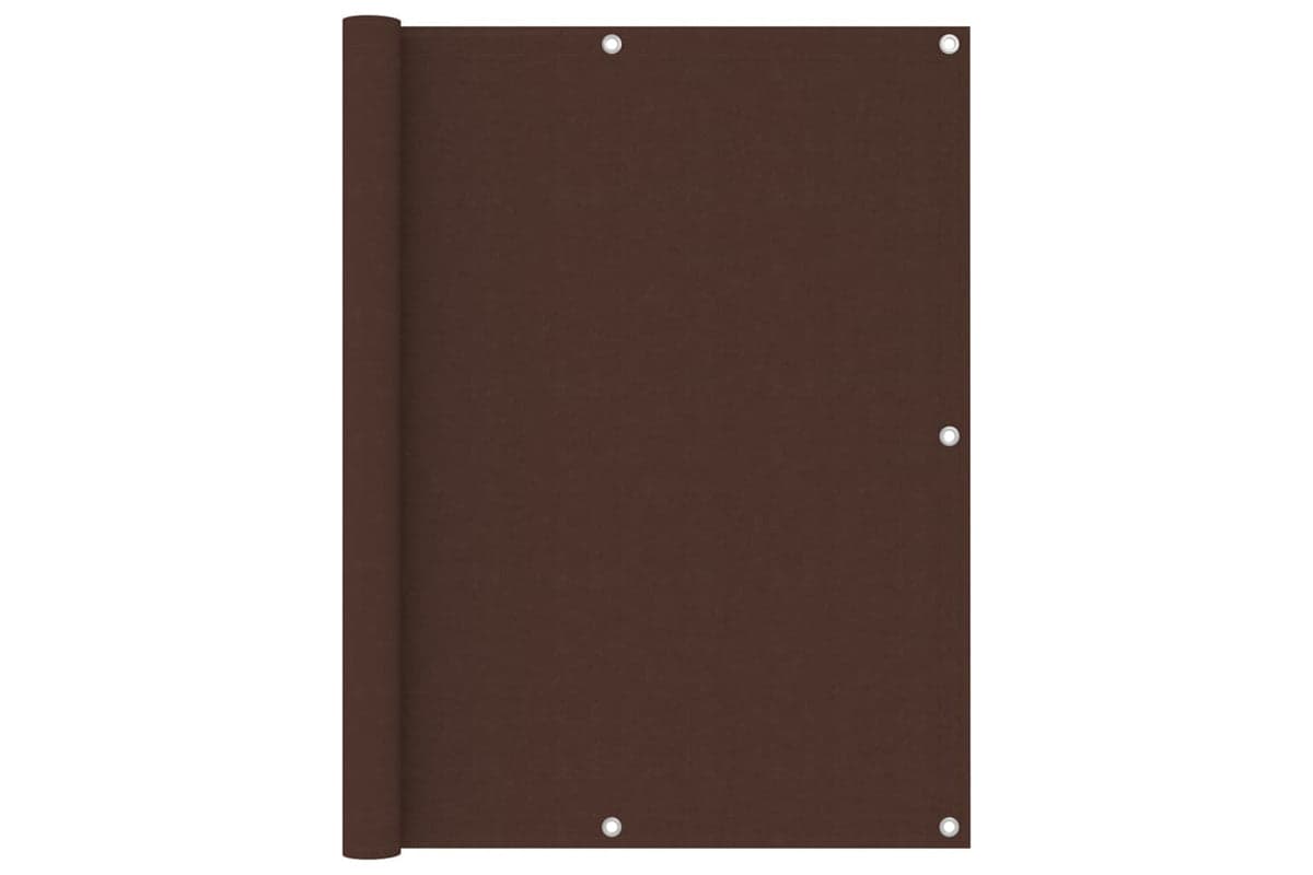 vidaXL 135078 Balcony Screen Brown 120x500cm Oxford Fabric