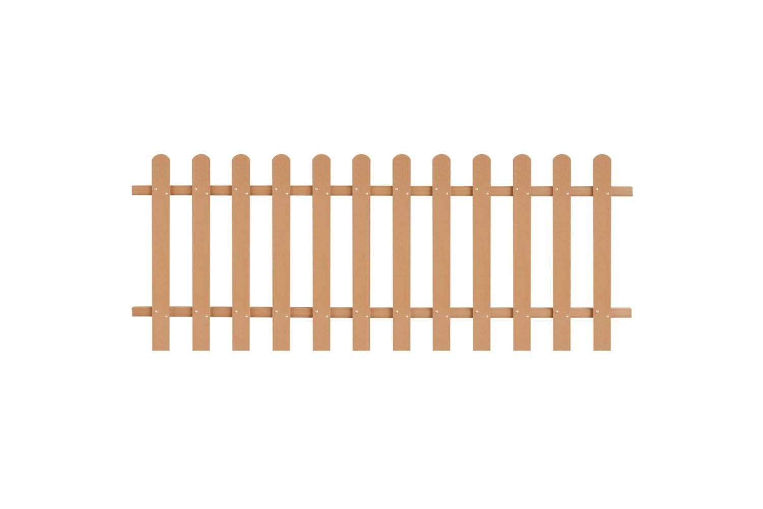 vidaXL 42823 Picket Fence Wpc 200x80cm