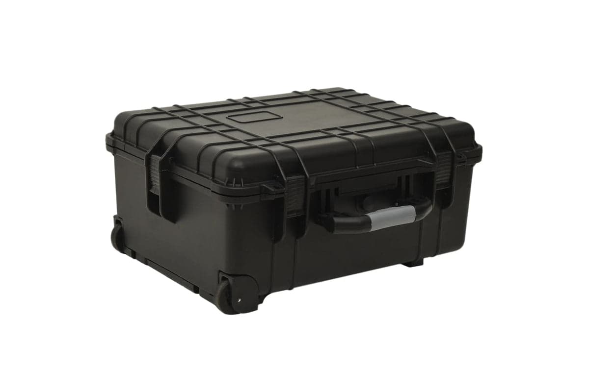 vidaXL 51797 Wheeled Flight Case Black 58x45x27cm Pp