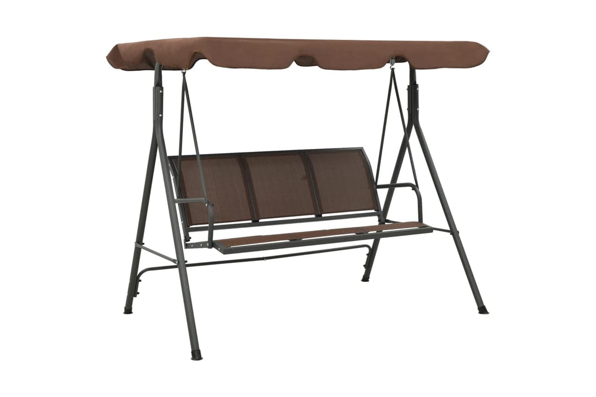 Vidaxl 41422 Garden Swing Bench With Canopy Coffee