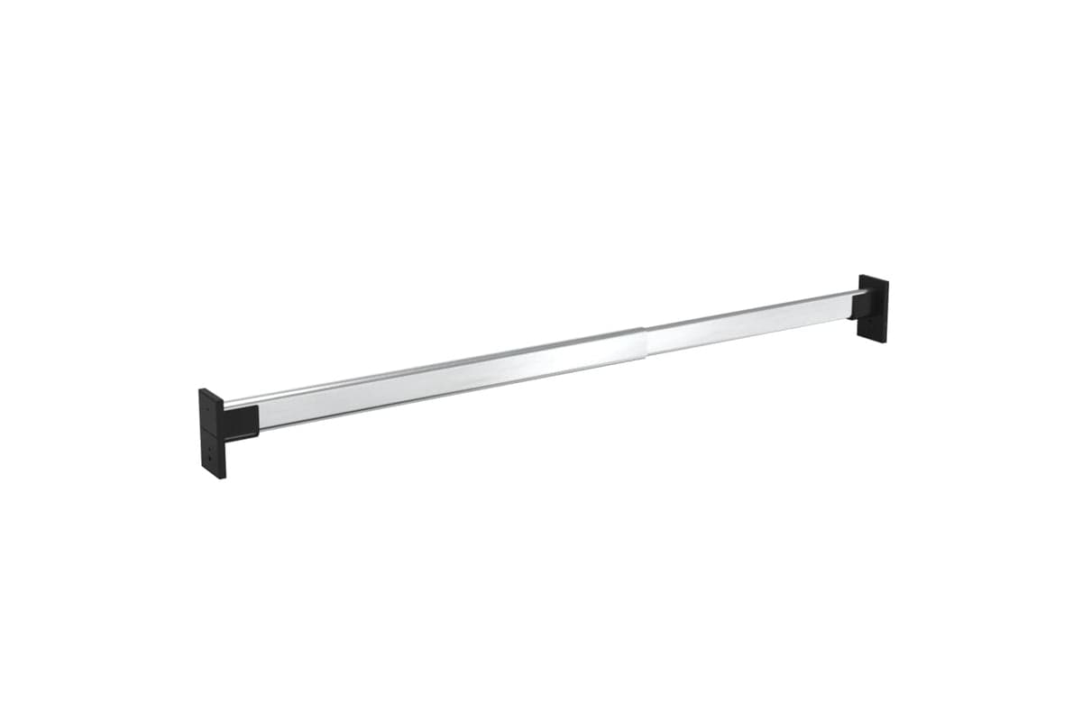 vidaXL 344373 Telescopic Wardrobe Rails 2 Pcs Silver 58-100cm