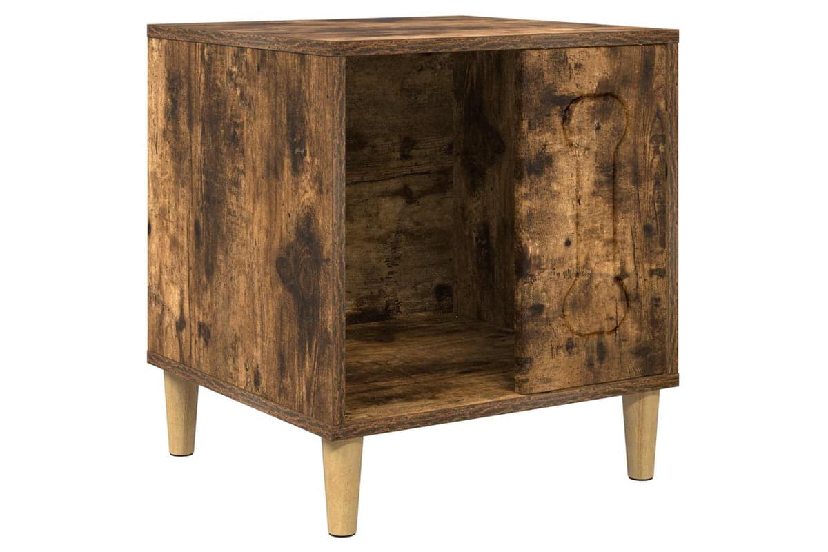Vidaxl Dog House Smoked Oak 44 X 42 X 49 Cm Engineered Wood
