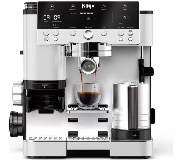 NINJA Luxe Café Premier Plus Series ES655UKWH Bean to Cup Coffee Machine - Oat White