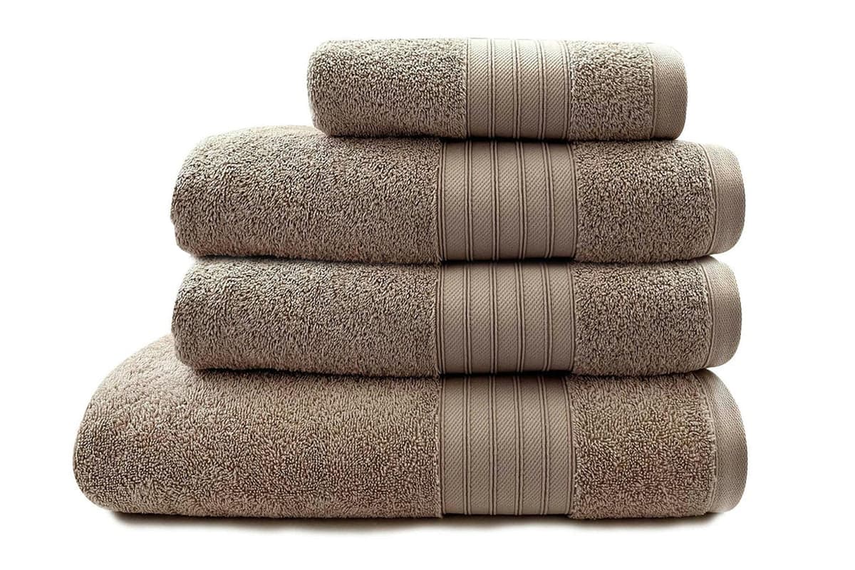 Cotton Terry Towel Set (Hand + 2 Bath Towels + Bath Sheet) - Dove