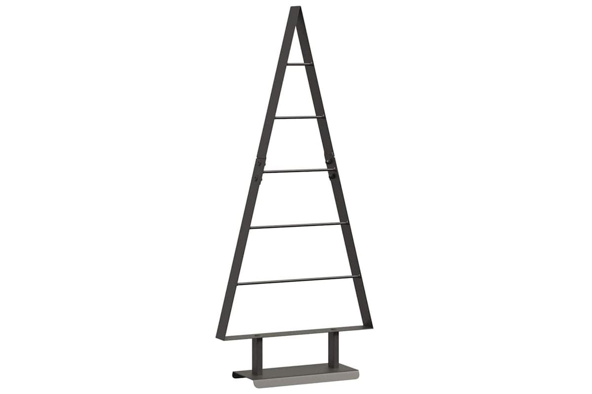 Vidaxl Metal Christmas Tree With Stand Black 90 Cm Steel