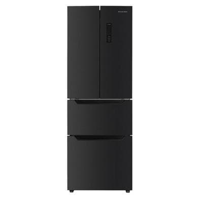 Russell Hobbs 320 Litre French Style American Fridge Freezer - Black Steel