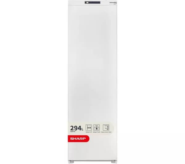 SHARP SJ-LE300E01X-EN Integrated Tall Larder Fridge - Sliding Hinge