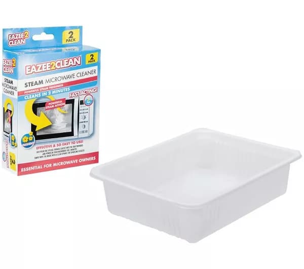 EAZEE2CLEA Miracle Microwave Cleaner & Tray - Pack of 2