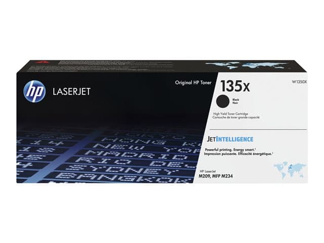 HP - 135X - High Yield - black - original - LaserJet - toner cartridge (W1350X)