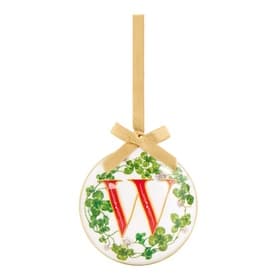 Enamel Letter W Decoration