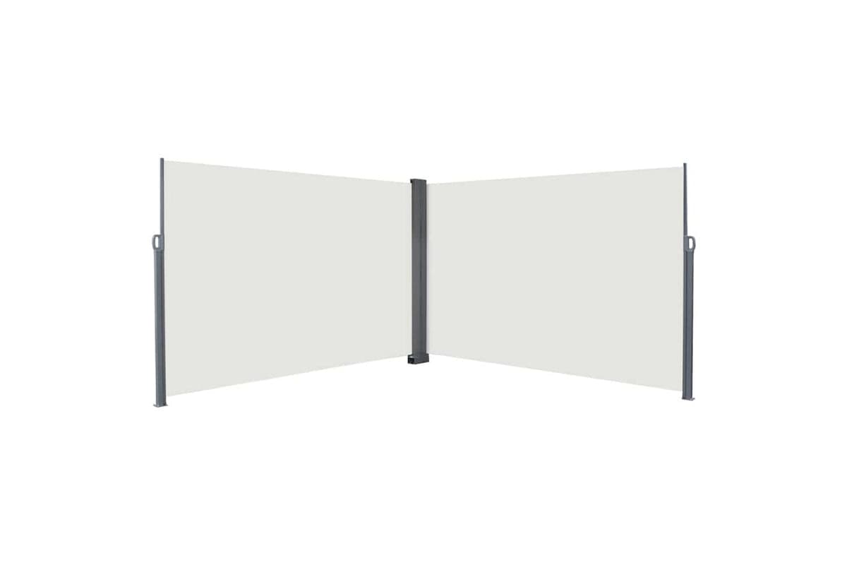 Vidaxl Retractable Side Awning Cream 600 X 200 Cm Metal